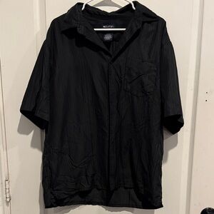 Woolrich Men's Dark Gray Short Sleeve Shirt Jacket